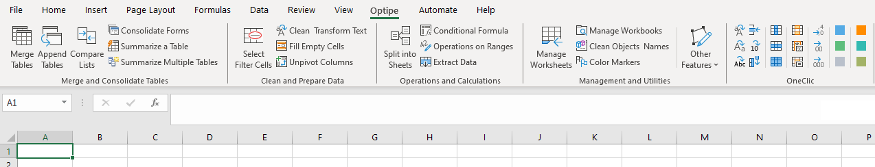Optipe Menu