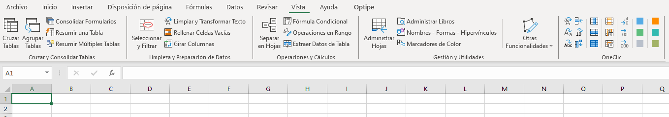 Optipe Data Tools Suite Menu Menú Optipe