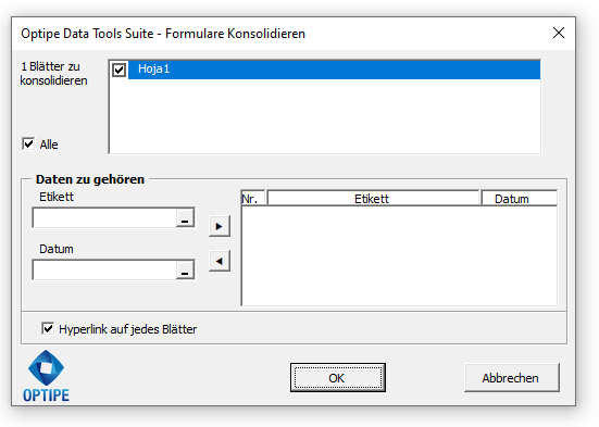App-Fenster Vorlagen Konsolidieren