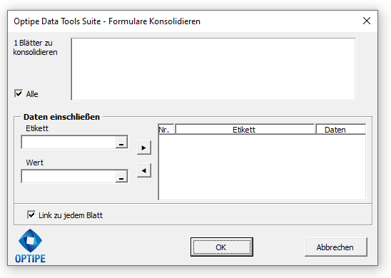 App-Fenster Vorlagen Konsolidieren