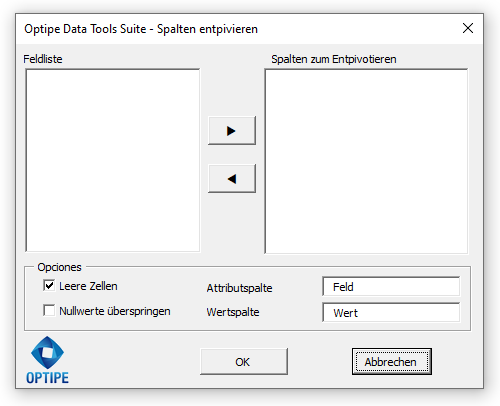 Interface Spalten Drehen