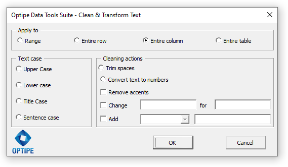 Clean & Transform Text App Window