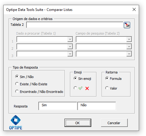 Comparar Listas Optipe
