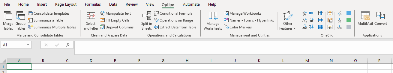 Data Tools Suite Ribbon in Microsoft Excel: Tools for manipulating and cleaning data in tables