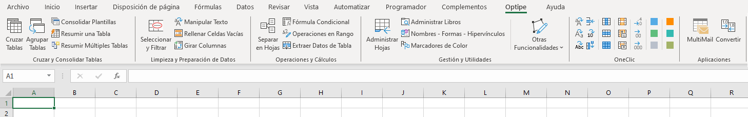 Cinta Optipe en Microsoft Excel: Herramientas para manipular y limpiar datos en tablas