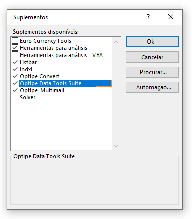 Desmarcar suplemento Optipe